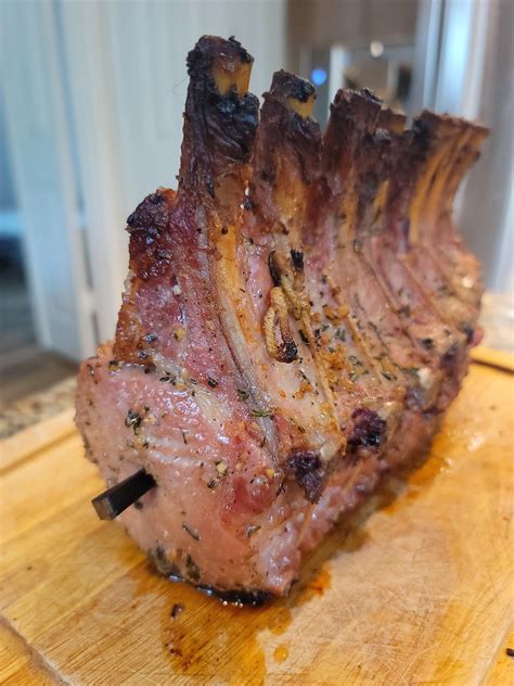 Costco Rack Of Pork Brined Smoked On Masterbuilt Gravity Charcoal