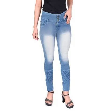 Regular Button Ladies High Rise Denim Jeans Waist Size 28 32 At Rs 400 Piece In Delhi