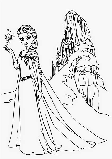 Elsa Frozen Coloring Page Only Coloring Page Coloring Home