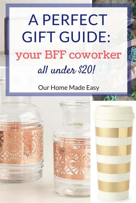 We researched the best wedding gifts at all different price points. Gift Guide: Ideas for your BFF Coworker • Our Home Made Easy