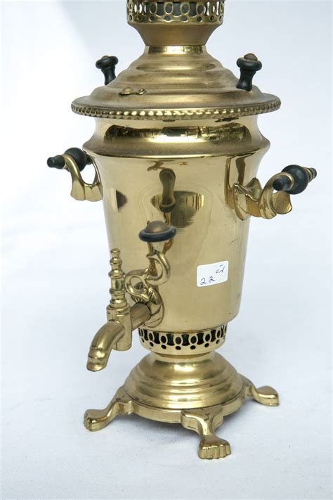 Unique Samovar Set Antique Russian Style Brass Rare Handmade Etsy