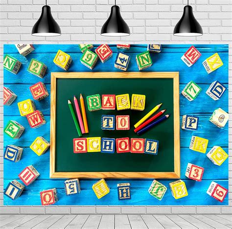 Welcome Back To School Backdrop Wood Plank Wall Banner