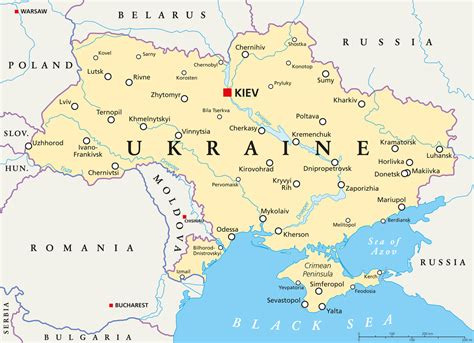 Ukraine Political Map World Evangelical Alliance