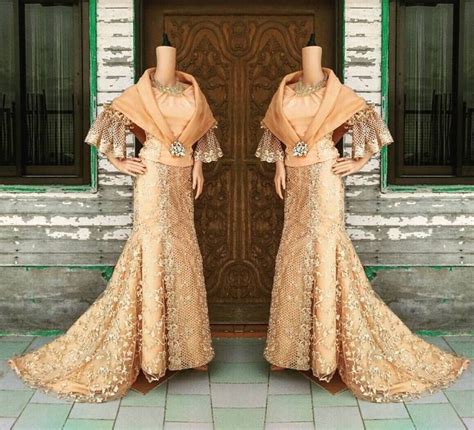 Filipiniana Dress Balintawak Gown Filipino Costume Philippine Terno Modern Filipiniana