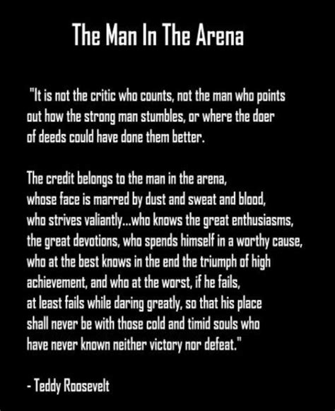 The Man In The Arena Poem