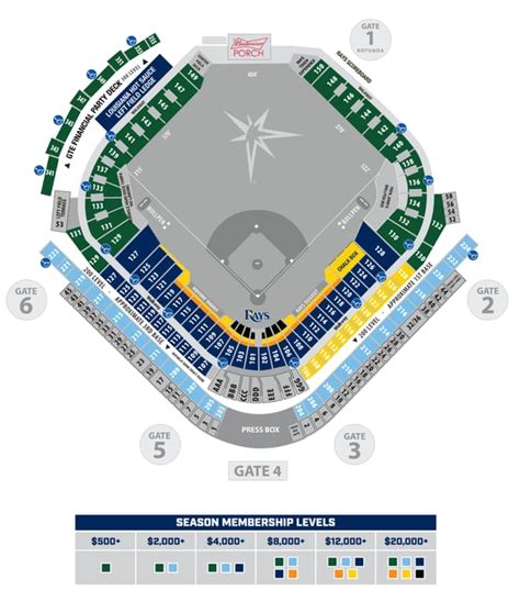 Tropicana Field Seating Chart With Row Numbers My Bios