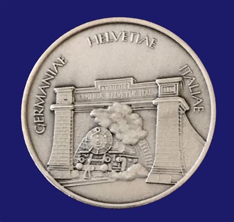 Silber Medaille 125 Jahre Gotthard Bahn 2007 Kaufen Auf Ricardo