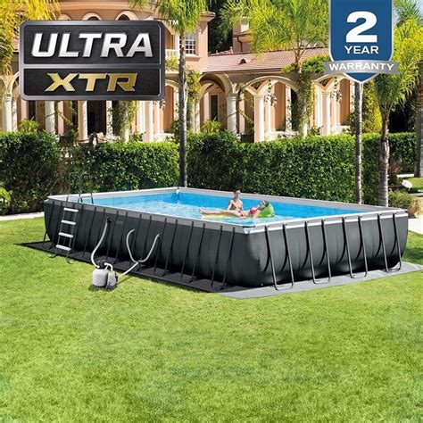 Intex 26377eh Ultra Xtr Deluxe Rectangular Above Ground Swimming Pool