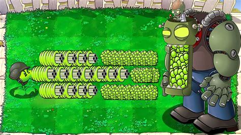 99 Gatling Pea Plant VS 1 Dr Zomboss Plants Vs Zombies EPIC Hack