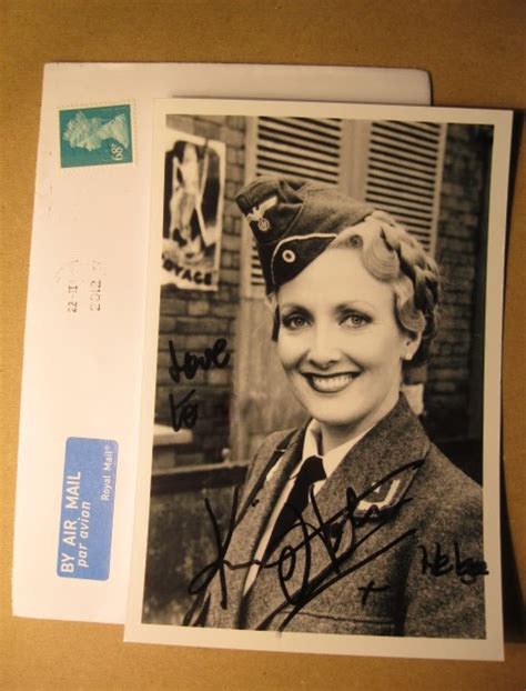 Autograph Vip Kim Hartman Aka Private Helga Geerhart In The Famous British Television Series