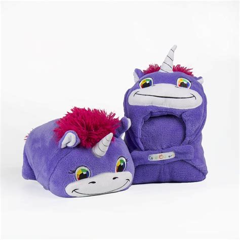 Comfy Critters Stuffed Animal Blanket â€“ Unicorn â€“ Kids Huggable