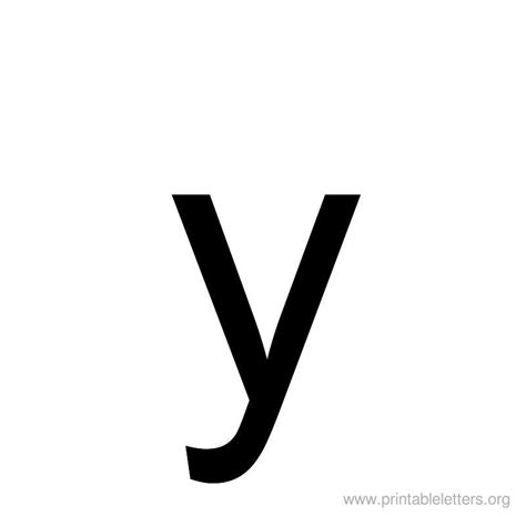 Printable Letter Lowercase Y Printable Letters Printable Alphabet