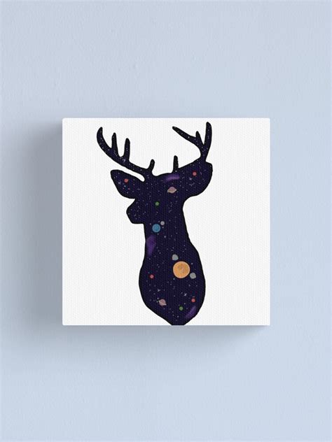 Galaxy Deer Canvas Print For Sale By Solbear Redbubble