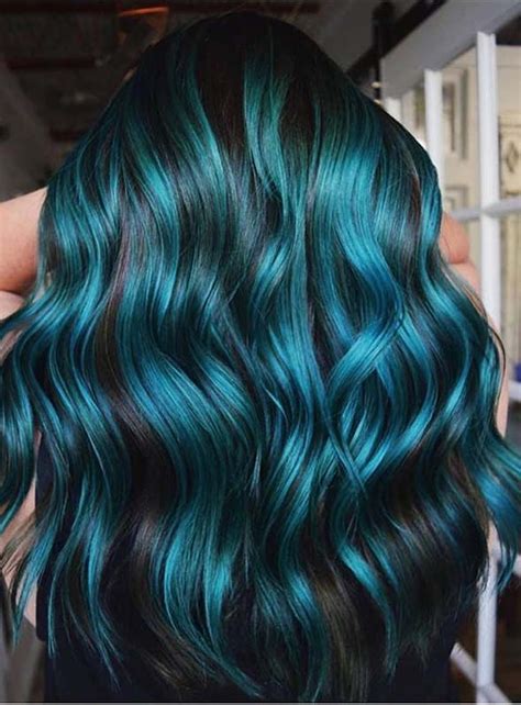 bright blue balayage hair color shades to follow in 2020 score styles vivid hair color hair