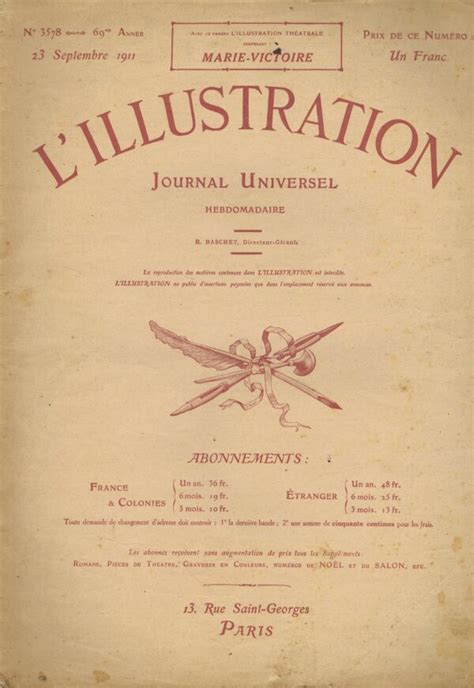 L’ ILLUSTRATION JOURNAL UNIVERSEL Nº 3578 – 23 SEPTEMBRE 1911