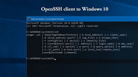 Openssh Client Windows 10