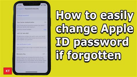 How to easily change Apple ID password if forgotten using iPhone - YouTube