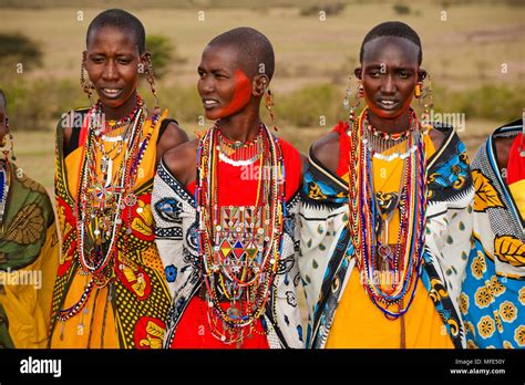 Masai Women Kenya Stock Photo Alamy