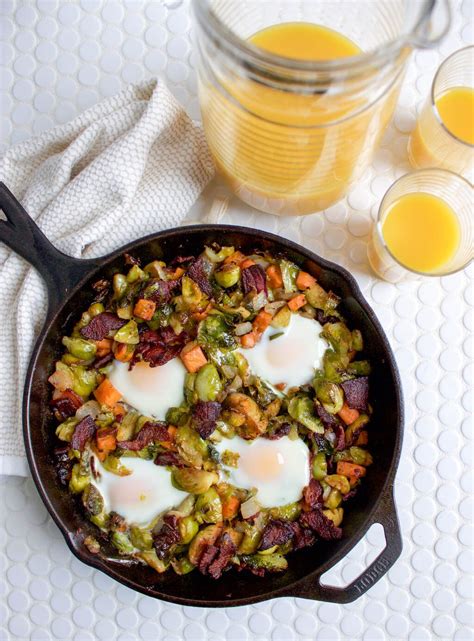 Brussels Sprouts And Sweet Potato Hash The Produce Moms Recipe In