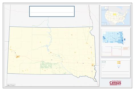 Census 2000 urban area, 2010 tiger/line shapefile. South Dakota Congressional District Map Free Download