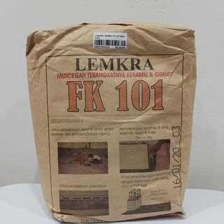Lemkra FK 101 Sak 5 Kg - Semen Instan Perekat Keramik Lantai Abu