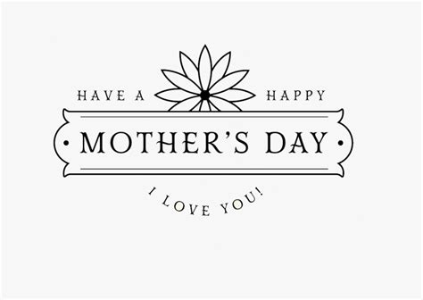 Mothers Day Clipart Black And White 10 Free Cliparts Download Images