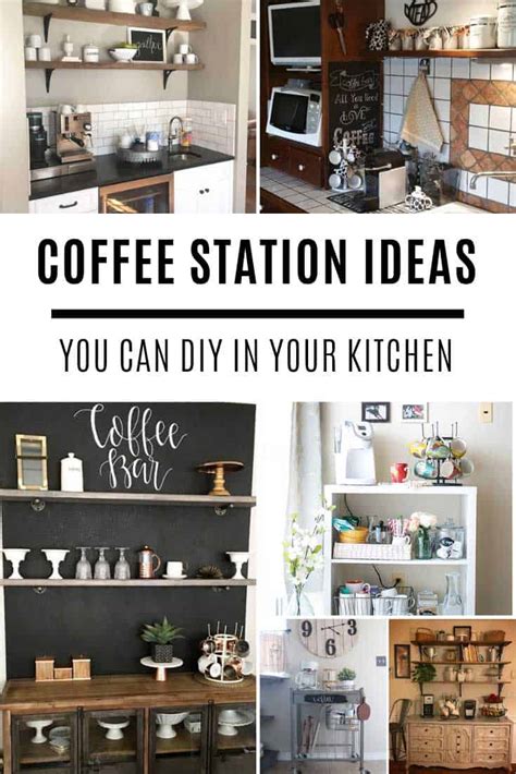 Small countertop coffee station ideas, wood to spend for a reusable filter familysized griddle the countertop and reclaimed wood to build a full guide on one convenient spot use some items needed are taking up your gadgets appliances behind closed doors reduces counter space in the small. 12 Creative DIY Coffee Station Ideas for the Home