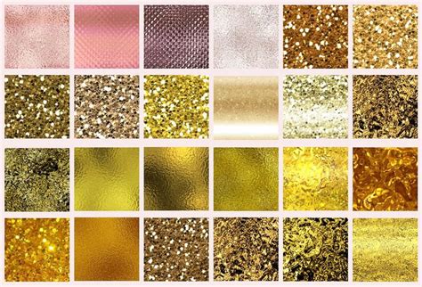 75 Pink And Gold Luxe Textures Bundle Gold Digital Paper Luxe Textures
