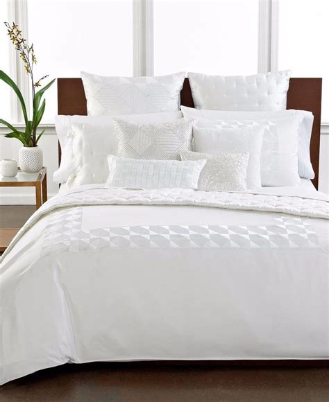 Finest Silk Quilted King Sham Bedding By Hotel Collection White 170