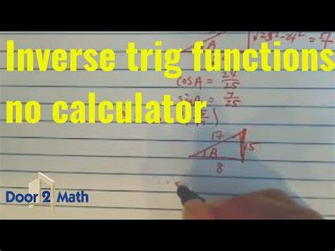 The cosine function can be used to model periodic phenomena in physics, biology, social sciences, etc. *How to do inverse trig functions with no calculator Cos ...