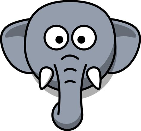 Cartoon Elephant Face Clipart Best