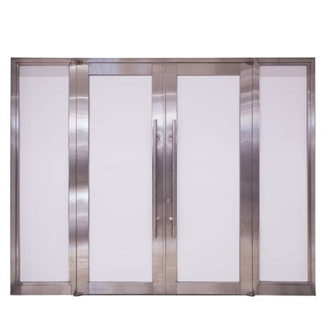 Commercial Double Glass Entry Doors Aluminum Glass Door