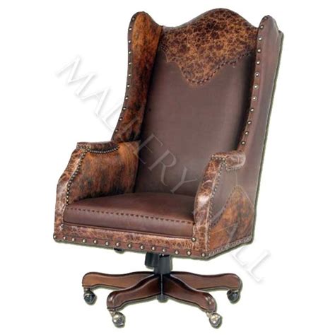 Custom leather & fabric chairs. Custom-made office chair with comfortable leather and ...