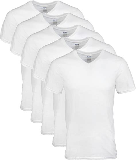 Gildan Mens V Neck T Shirts Multipack