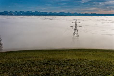Switzerland Alps Fog Line Free Photo On Pixabay Pixabay