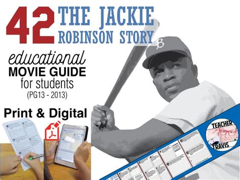 They were the only black family on their block, and the prejudice they encountered only. The Jackie Robinson Story (42) Movie Viewing Guide ...