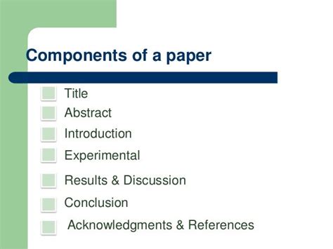 🎉 What Are The Components Of A Research Paper Components Of A