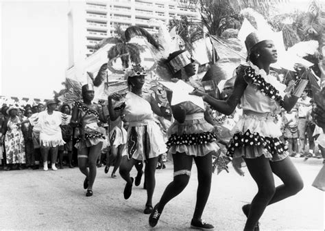 Florida Memory Dancers Performing In Caribbean Carnival Parade