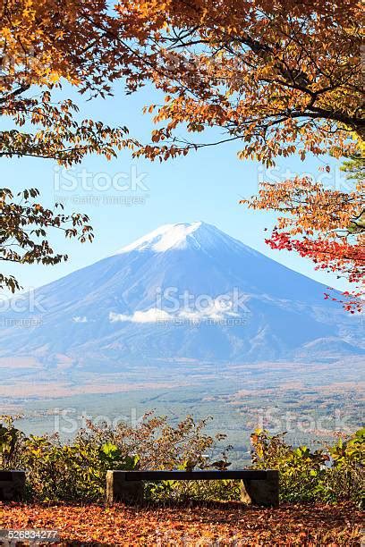 Mt Fuji With Fall Colors In Japan Stock Photo Download Image Now Istock