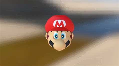 Nintendo 64 Super Mario 64 Marios Head 3d Model By Luc Ivaness