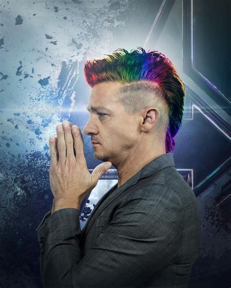Jeremy Renner Hairstyle In Avengers Endgame