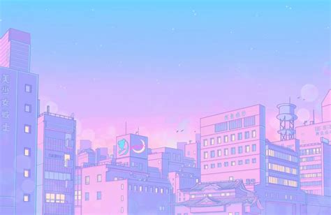 Pink Anime City Wallpapers Wallpaper Cave
