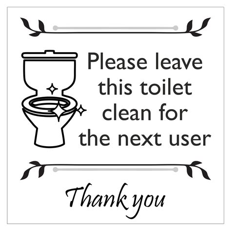 Please Leave This Toilet Clean Sign Aston Safety Signs