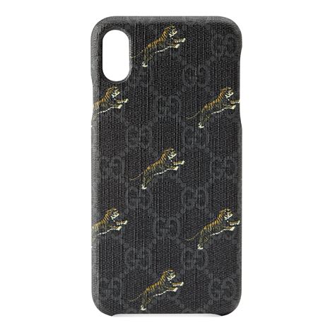 Gucci Canvas Soft Gg Supreme Tigers Iphone Xs Max Case In Black Lyst