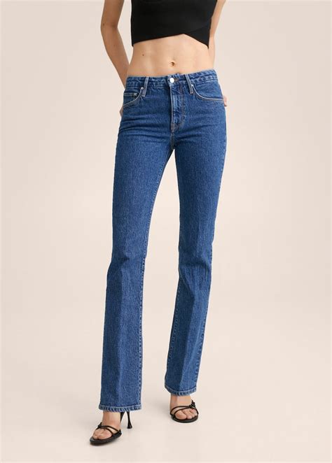 Skinny Flared Jeans Woman Mango Denmark