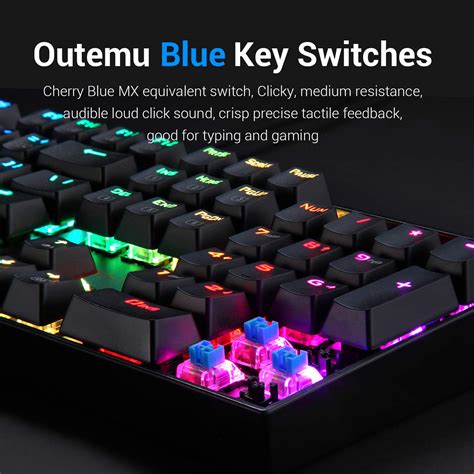 Redragon K551 Rgb Mechanical Gaming Keyboard With Cherry Mx Blue
