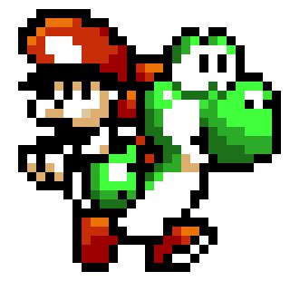 Baby Mario Yoshi Pixel Art Maker