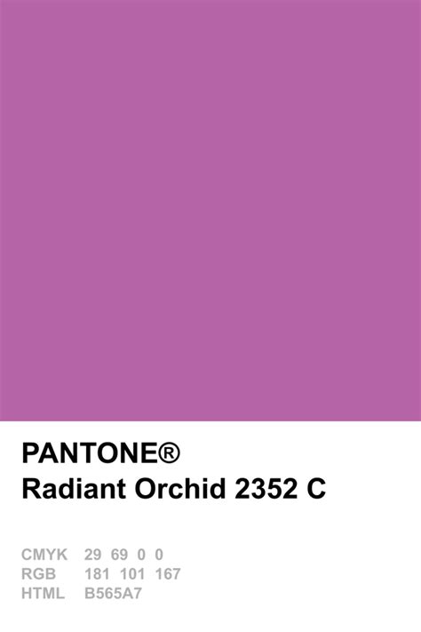 Pantone Colour Of The Year 2014 Radiant Orchid Pantone Color Pantone