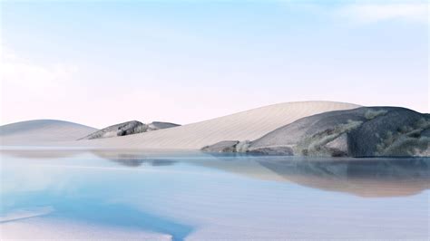 Desert Wallpaper 4k Lake Clear Sky Ice Blue