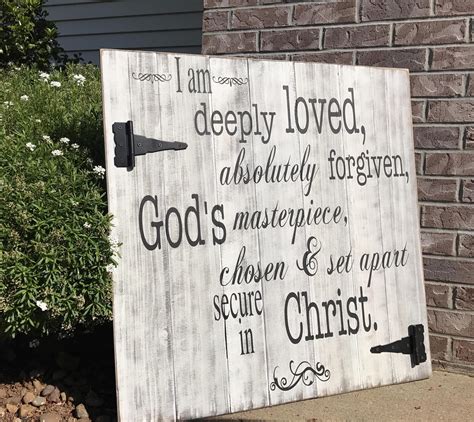 Deeply Loved Large Rustic Wood Sign Wood Signs Rustic Wood Signs